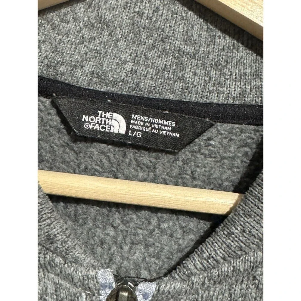 The North Face Canyonlands Fleece Sweater Jacket Mens SIZE  LARGE Grey Full Zip